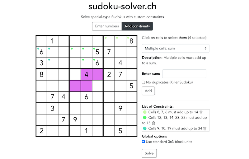 Nondeterministic Sudoku Solver. Using the amb special form to