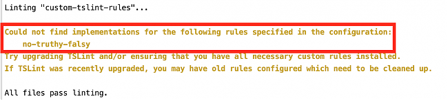 custom rule not found